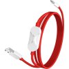 OnePlus SUPERVOOC 2v1 Dátový Kábel 8A 1,2m Red