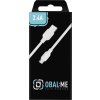 OBAL:ME Simple USB-A/USB-C Kábel 1m White