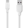 OBAL:ME Simple USB-A/USB-C Kábel 1m White