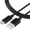 Tactical Smooth Thread Cable USB-A/USB-C 1m Black