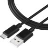 Tactical Smooth Thread Cable USB-A/USB-C 1m Black