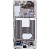 LCD display + Dotyk + Přední kryt Samsung S901B Galaxy S22 Phantom White (Service Pack)