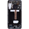 LCD displej + Dotyk + Predný kryt Samsung S906B Galaxy S22 + Phantom Black (Service Pack)