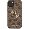 Guess PU 4G Metal Logo Zadný Kryt pre iPhone 13 Brown
