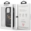 Guess PU 4G Metal Logo Zadný Kryt pre iPhone 13 Pro Grey