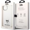 Karl Lagerfeld Choupette Logo Zadný Kryt pre iPhone 14 Plus Transparent