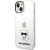 Karl Lagerfeld Choupette Logo Zadný Kryt pre iPhone 14 Plus Transparent