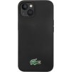 Lacoste Liquid Silicone Microfiber Croc Logo MagSafe Zadný Kryt pre iPhone 13/14/15 Black