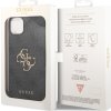 Guess PU 4G Metal Logo Zadný Kryt pre iPhone 15 Grey