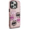Karl Lagerfeld IML Multi K&CH Heads Zadný Kryt pre iPhone 16 Pro Pink