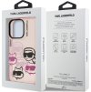 Karl Lagerfeld IML Multi K&CH Heads Zadný Kryt pre iPhone 16 Pro Pink
