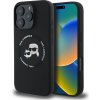 Karl Lagerfeld Liquid Silicone K&CH Heads MagSafe Zadný Kryt pre iPhone 16 Pro Max Black