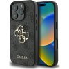 Guess PU 4G Metal Logo Zadný Kryt pre iPhone 16 Pro Max Grey