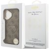 Guess PU Leather 4G Gold Frame MagSafe Zadný Kryt pre iPhone 17 Brown