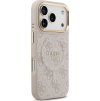 Guess PU Leather 4G Gold Frame MagSafe Zadný Kryt pre iPhone 17 Pro Pink