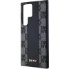 DKNY PU Leather Checkered Pattern Magsafe Zadný Kryt pre Samsung Galaxy S24 Ultra Black