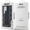 DKNY PU Leather Checkered Pattern Magsafe Zadný Kryt pre Samsung Galaxy S24 Ultra Black