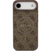 Guess PU Leather 4G Colored Ring MagSafe Zadný Kryt pre iPhone Air Brown