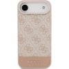 Guess PU 4G Stripe Zadný Kryt pre iPhone Air Pink