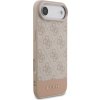 Guess PU 4G Stripe Zadný Kryt pre iPhone Air Pink