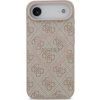 Guess PU Leather 4G Colored Ring MagSafe Zadný Kryt pre iPhone Air Pink