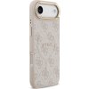Guess PU Leather 4G Gold Frame MagSafe Zadný Kryt pre iPhone Air Pink