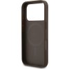 Guess PU Leather 4G Colored Ring MagSafe Zadný Kryt pre iPhone 17 Pro Brown
