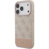 Guess PU 4G Stripe Zadný Kryt pre iPhone 17 Pro Pink