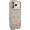 Guess PU 4G Stripe Zadný Kryt pre iPhone 17 Pro Pink
