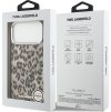 Karl Lagerfeld IML Leopard MagSafe Zadní Kryt pro iPhone 17 Pro Max Brown