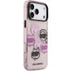 Karl Lagerfeld IML Multi K&CH Heads Zadný Kryt pre iPhone 17 Pro Max Pink