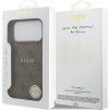 Guess PU Leather 4G Colored Ring MagSafe Zadný Kryt pre iPhone 17 Pro Max Brown