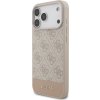 Guess PU 4G Stripe Zadný Kryt pre iPhone 17 Pro Max Pink