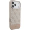 Guess PU 4G Stripe Zadný Kryt pre iPhone 17 Pro Max Pink