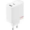 OnePlus SUPERVOOC 80W GaN Dual USB-A + USB-C Cestovní Nabíječka + USB-C/USB-C Kabel  White