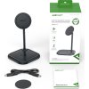 Bezdrôtová nabíjačka Acefast 15W Qi pre iPhone (s MagSafe) a Apple AirPods, stojan, magnetický držiak, sivý (E6 sivý)