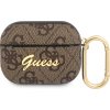 Guess 4G Script PC/PU Pouzdro pro Airpods Pro Brown