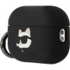 Karl Lagerfeld 3D Logo NFT Choupette Head Silikónové Puzdro pre Airpods Pro 2 Black