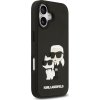 Karl Lagerfeld 3D Rubber Karl and Choupette Zadný Kryt pre iPhone 17 Black