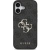 Guess PU 4G Metal Logo Zadný Kryt pre iPhone 17 Grey
