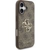 Guess PU 4G Metal Logo Zadný Kryt pre iPhone 17 Brown