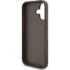 Guess PU 4G Metal Logo Zadný Kryt pre iPhone 17 Brown