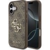 Guess PU 4G Metal Logo Zadný Kryt pre iPhone 17 Brown