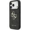 Guess PU 4G Metal Logo Zadný Kryt pre iPhone 17 Pro Grey