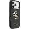 Guess PU 4G Metal Logo Zadný Kryt pre iPhone 17 Pro Grey