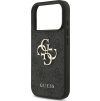 Guess PU 4G Metal Logo Zadný Kryt pre iPhone 17 Pro Grey