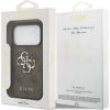 Guess PU 4G Metal Logo Zadný Kryt pre iPhone 17 Pro Brown