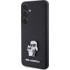 Karl Lagerfeld PU Saffiano Metal Karl and Choupette Zadní Kryt pro Samsung Galaxy S24 Black