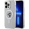 Karl Lagerfeld IML Glitter Karl and Choupette MagSafe Zadní Kryt pro iPhone 15 Pro Max Transparent