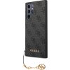 Guess 4G Charm Zadní Kryt pro Samsung Galaxy S24 Ultra Grey